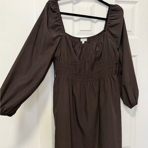Gianni Bini Chocolate Long Sleeve Dress
